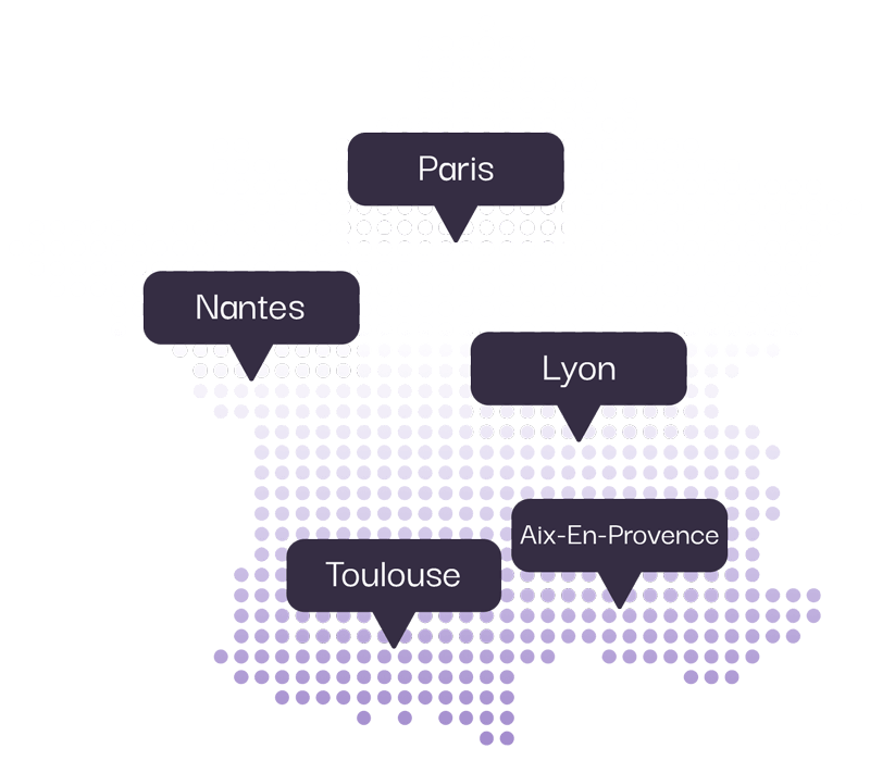 carte des centres de pratiques de l’ASMC en France